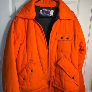 Chiller Killer by Saftbak Blaze Orange full zip up Hunting Coat size 46-48 XL